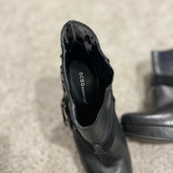 BCBGeneration BG-Sparta Women's Embellished Leather & Suede Boot Sz 7 - Picture 5 of 6